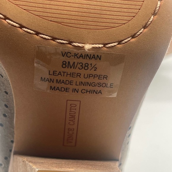 Vince Camuto Kainan Open Toe Bootie Tan Brown Sz 8 NWOT - Picture 9 of 12